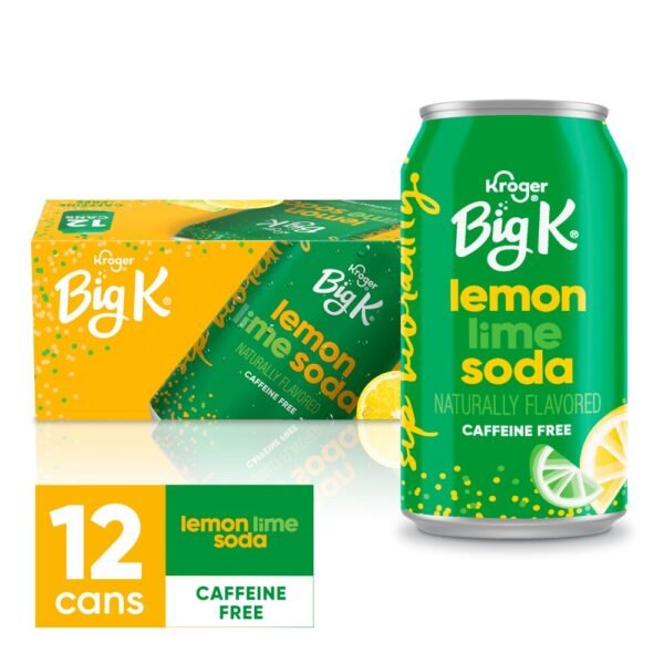 Big K® Lemon Lime Caffeine Free Soda Cans