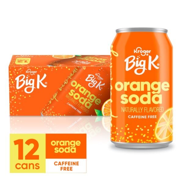 Big K® Orange Caffeine Free Soda Cans