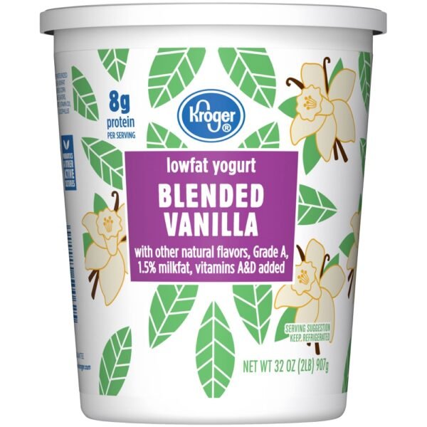 Kroger® Vanilla Low Fat Yogurt Tub