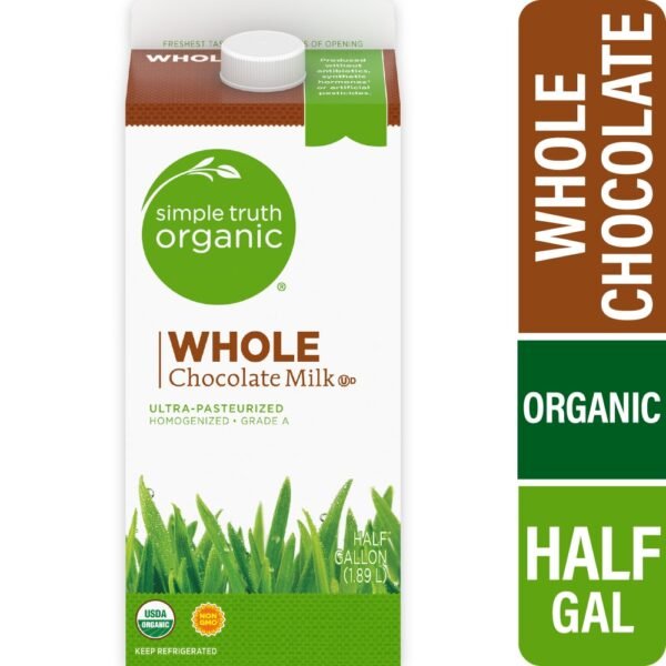 Simple Truth Organic® Whole Chocolate Milk Half Gallon