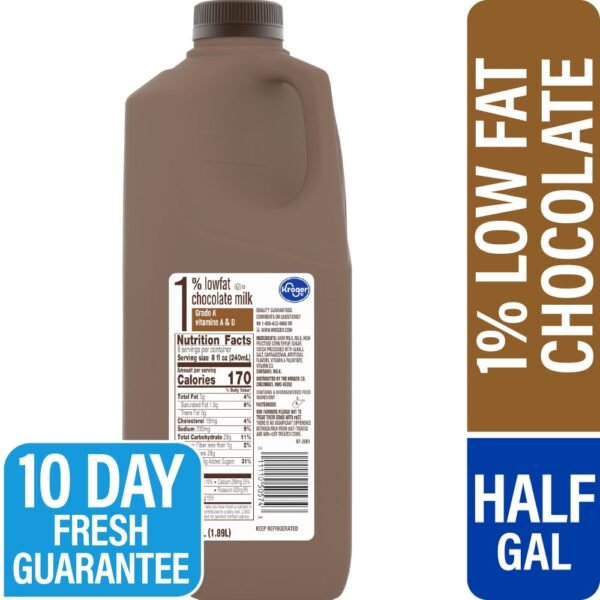 Kroger® 1% Lowfat Chocolate Milk Half Gallon