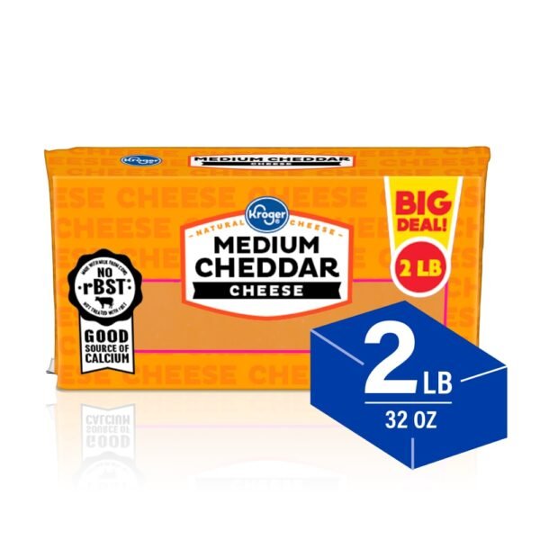 Kroger® Medium Cheddar Block Cheese BIG DEAL!