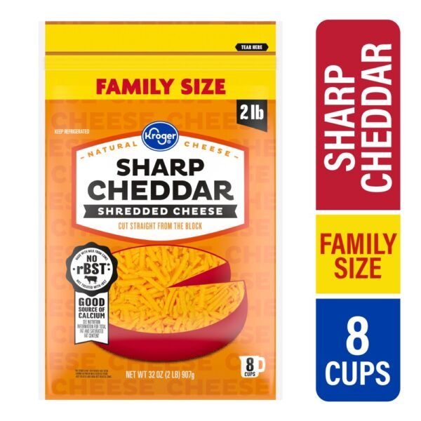 Kroger® Sharp Cheddar Shredded Cheese Family Size