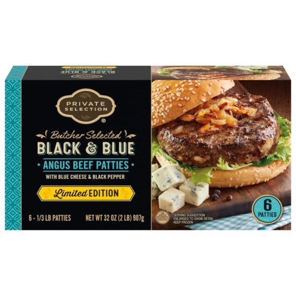 Private Selection® Angus Beef Black Black and Blue Patties