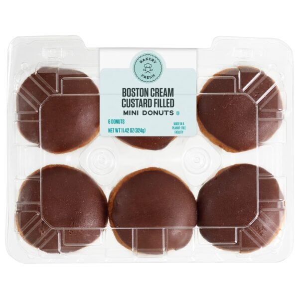 Bakery Fresh Boston Cream Custard Filled Mini Donuts