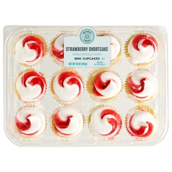 Bakery Fresh Strawberry Mini Cupcakes