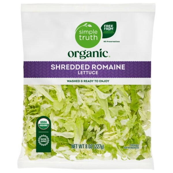 Simple Truth Organic® Shredded Romaine Lettuce Bag