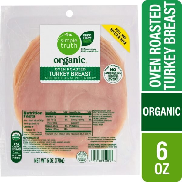 Simple Truth Organic® Turkey Breast Oven Roasted Sliced