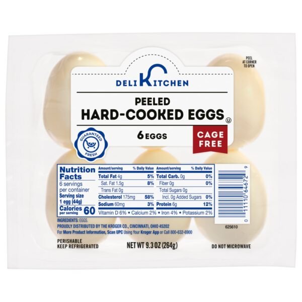 Kroger Deli Kitchen Peeled Hard-Cooked Eggs
