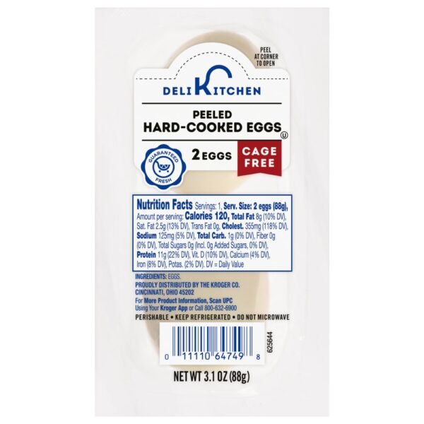 Kroger Deli Kitchen Peeled Hard-Cooked Eggs