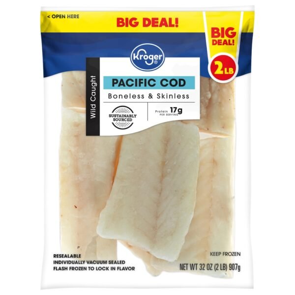 Kroger® Wild Caught Pacific Cod Fillets Frozen BIG DEAL!