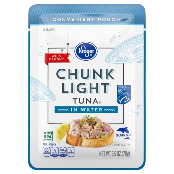 Kroger® Wild Caught Chunk Light Tuna in Water Pouch