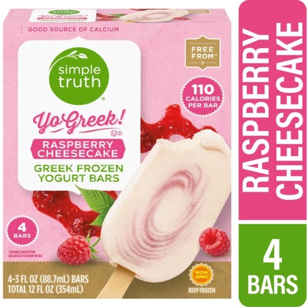 Simple Truth® Yo Greek! Raspberry Cheesecake Greek Frozen Yogurt Bars