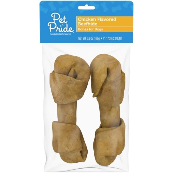 Pet Pride® Chicken Flavored Beefhide Dog Bones