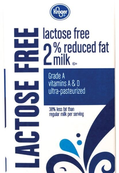 Kroger® Lactose Free 2% Reduced Fat Milk Half Gallon
