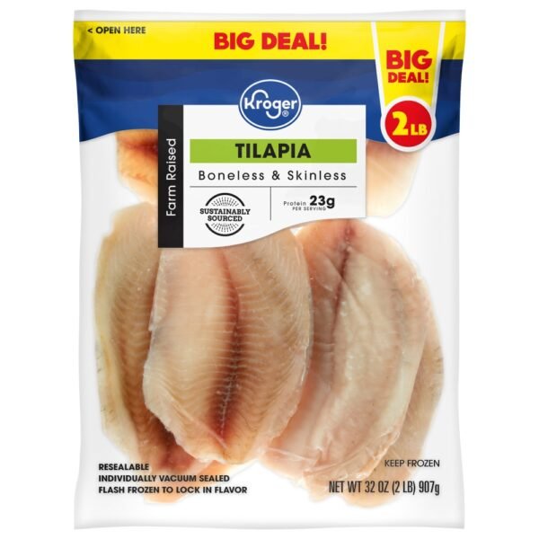 Kroger® Farm Raised Tilapia Fillets Frozen BIG DEAL!