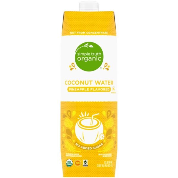 Simple Truth Organic® Pineapple Flavored No Sugar Added Coconut Water Carton