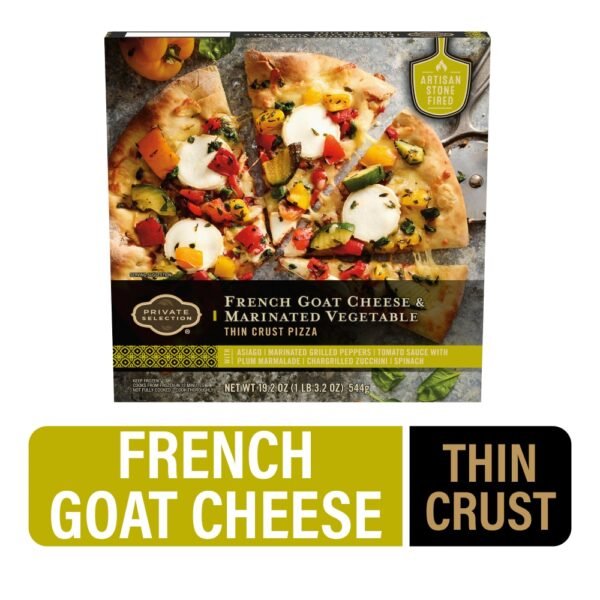 Private Selection® French Goat Cheese & Marinated Vegetable Thin Crust Frozen Pizza