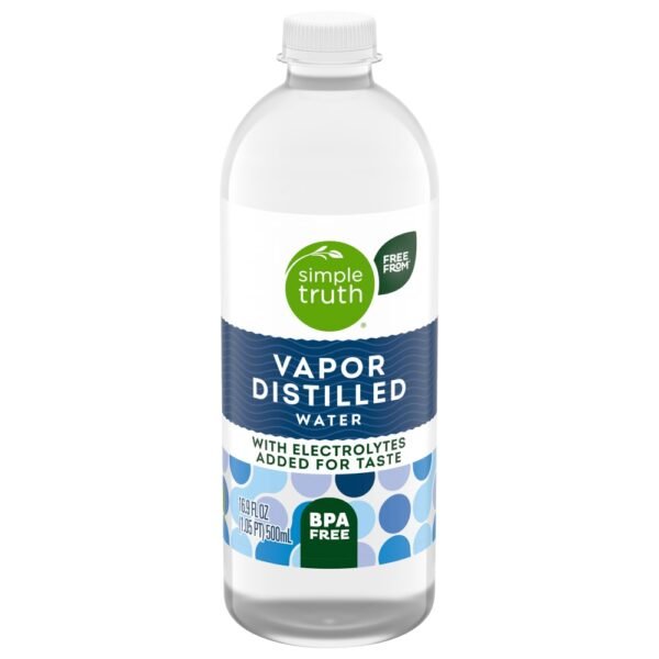 Simple Truth® Vapor Distilled Electrolyte Bottled Water