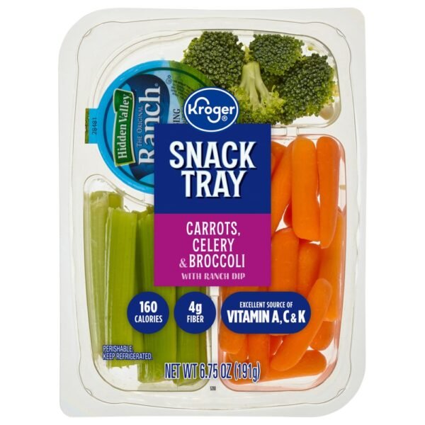 Kroger® Carrots Celery Broccoli & Ranch Dip Snack Tray