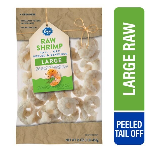 Kroger® Large Raw Shrimp Peeled & Deveined Tail Off