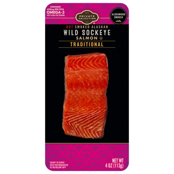 Private Selection® Wild Caught Alaskan Sockeye Salmon Portion Hot Smoked Traditional