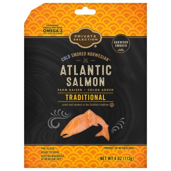 Private Selection® Farm Raised Norwegianˆ Atlantic Salmon Pre-Sliced Cold Smoked Traditional