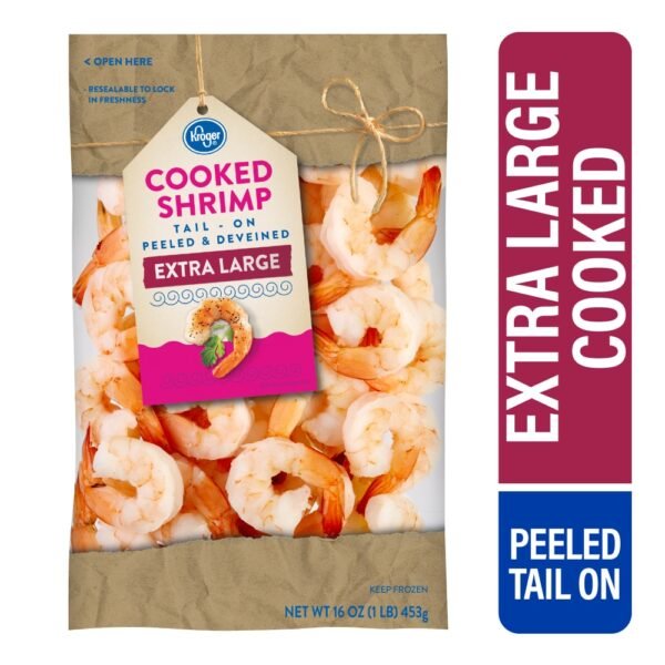 Kroger® Extra Large Shrimp Cooked Peeled & Deveined Tail On