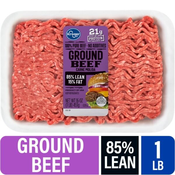 Kroger® 85/15 Ground Beef Tray 1 LB