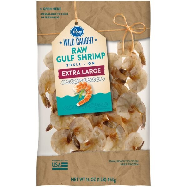 Kroger® Wild Caught Extra Large Raw Gulf Shrimp Shell-On
