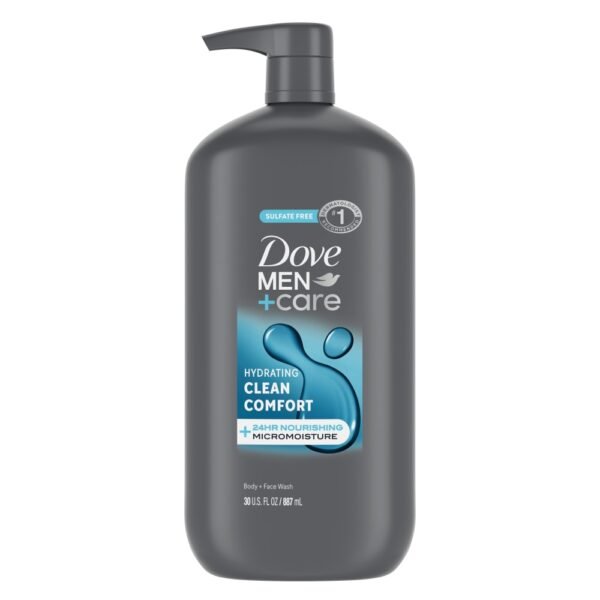 Dove Men+Care Body Face Wash Hydrating Clean Comfort with 24Hour Nourishing Micromoisture Technology