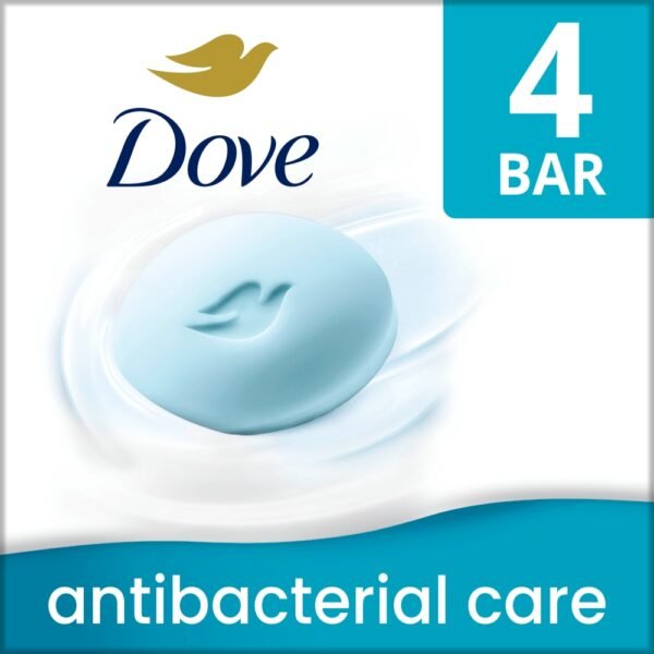 Dove Beauty Bar Soap For Clean, Moisturized Skin Antibacterial Care Removes 99% Bacteria