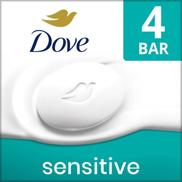 Dove Beauty Bar Soap for Sensitive Skin Sensitive Fragrance Free and Hypoallergenic