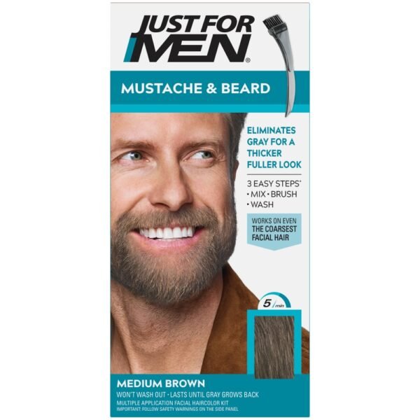 Just For Men® Mustache & Beard M-35 Medium Brown Hair Color