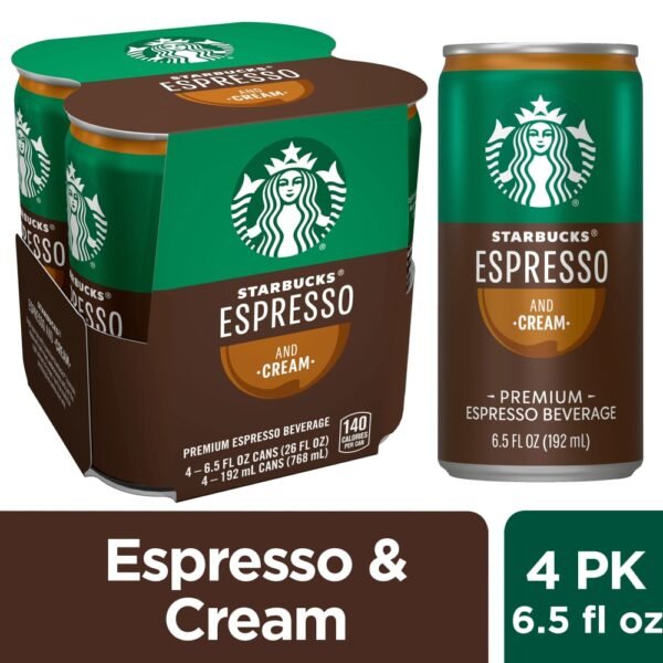Starbucks® Espresso and Cream Iced Coffee Multipack Cans