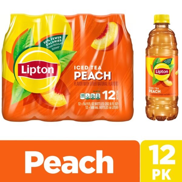Lipton® Peach Iced Tea Multipack Bottles