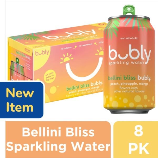Bubly ™ Bellini Bliss Flavored Sparkling Water Cans