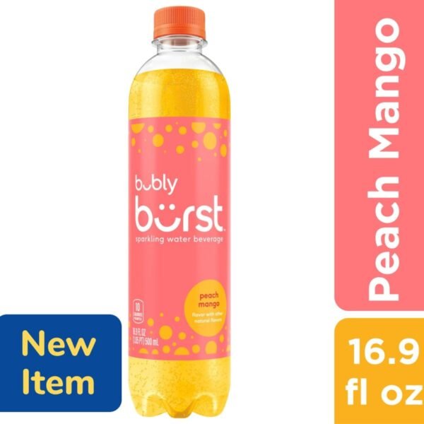 Bubly® Burst Peach Mango Sparkling Water Bottle