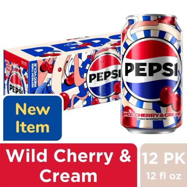 Pepsi® Wild Cherry & Cream Soda Cans