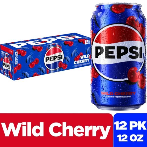 Pepsi Cola® Wild Cherry Soda Cans