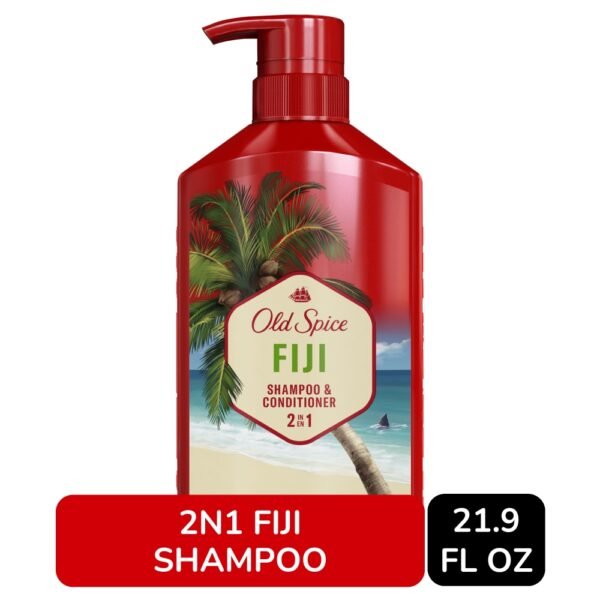 Old Spice Men's 2 in 1 Shampoo and Conditioner, Fiji