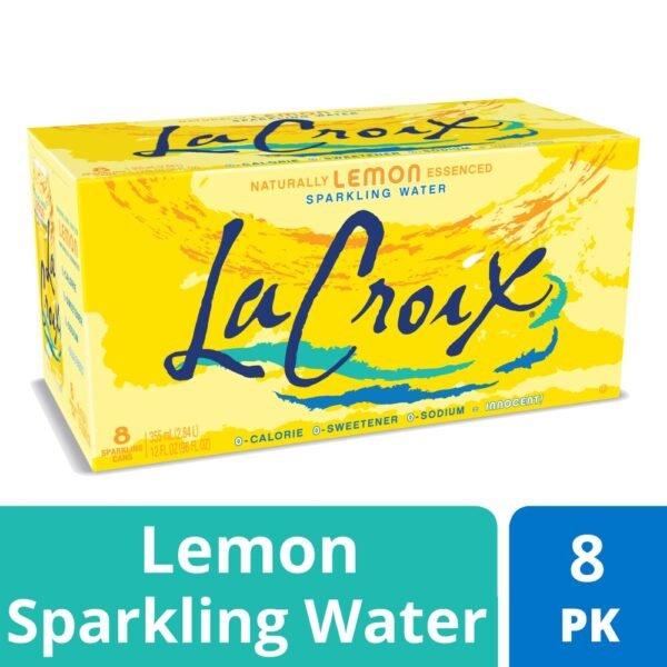LaCroix® Lemon Flavored Sparkling Water Cans