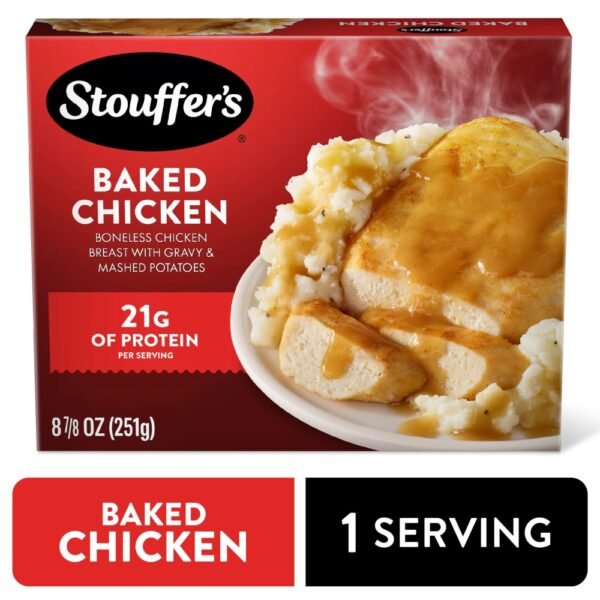 Stouffer’s Baked Chicken Single Serve Frozen Chicken Dinner Single Frozen Meals