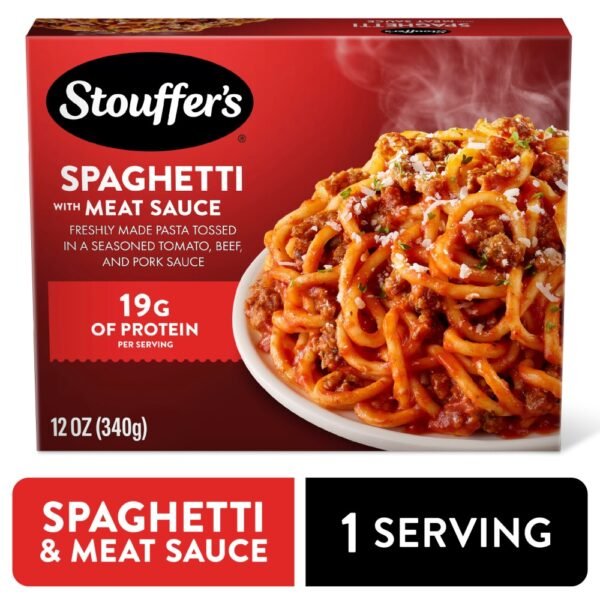 Stouffer’s Spaghetti with Meat Sauce Single Serve Frozen Pasta Single Frozen Meals