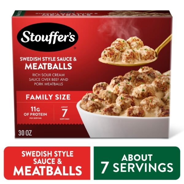 Stouffer’s Swedish Style Sauce & Meatballs Family Size Frozen Meatballs
