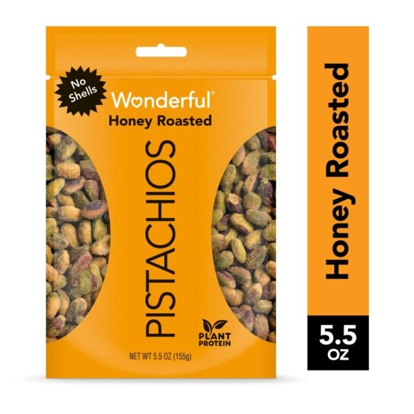 Wonderful Pistachios No Shells Honey Roasted Pistachios