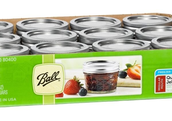 Ball® Quilted Crystal Regular Mouth Glass Jelly Jars