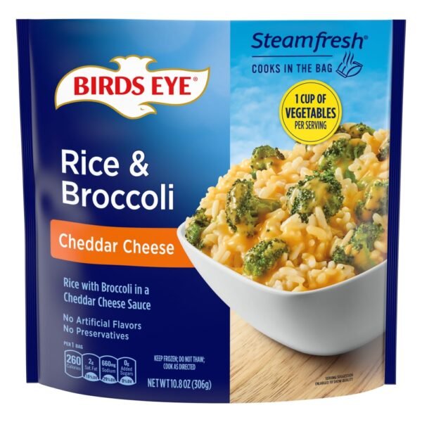 Birds Eye Steamfresh Rice And Broccoli Cheddar Cheese Frozen Rice