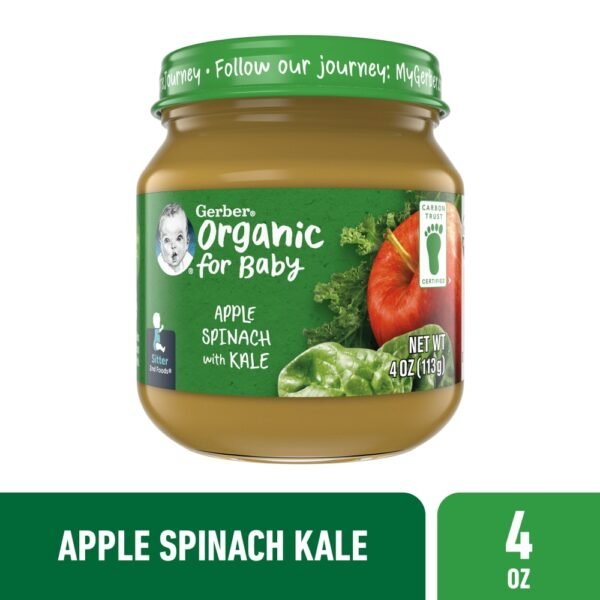 Gerber® 2nd Foods Organic Apple Spinach with Kale Baby Food