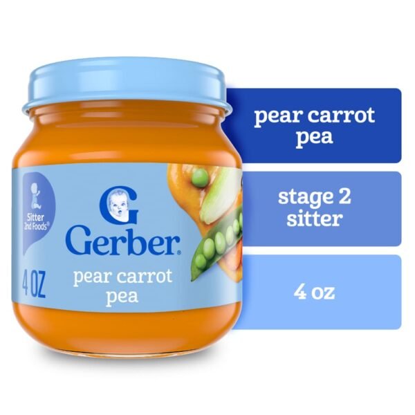 Gerber 2nd Foods Natural for Baby with Pear Carrot Pea